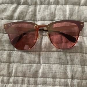 RAYBAN Pink Clubmaster Sunglasses